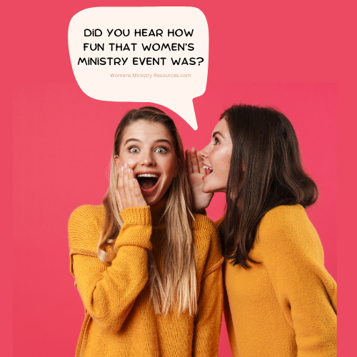 why won't women attend women's ministry events