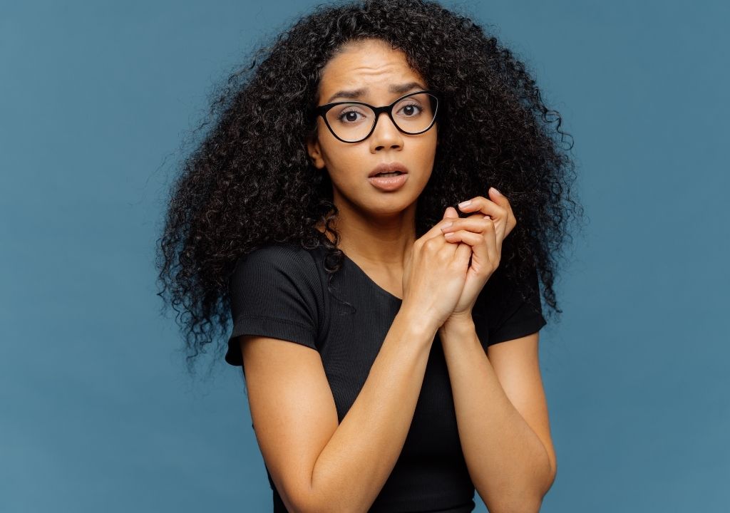 How to Delegate Better - you just start and don't be nervouse like this picture of a nervous woman