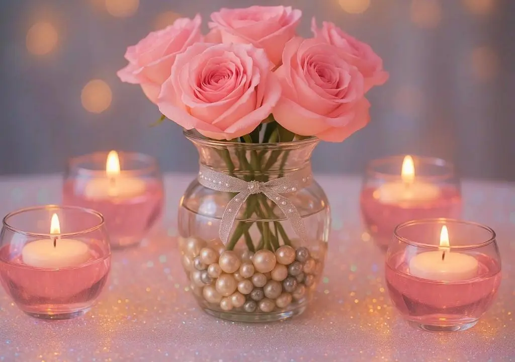 Pink Centerpiece Ideas with Pictures