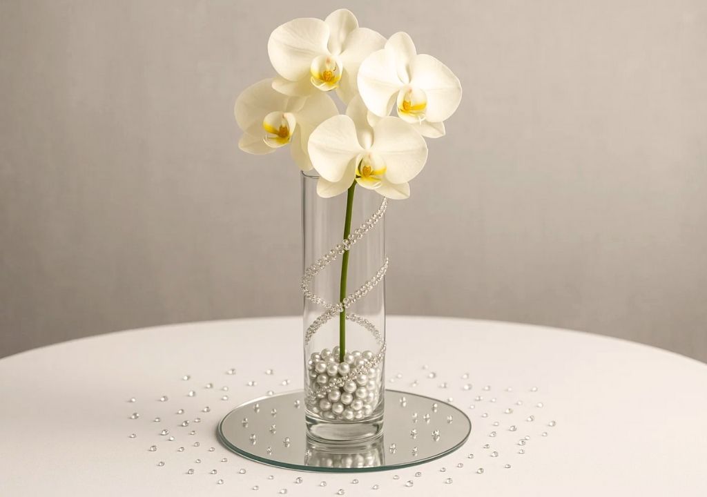 Floral centerpiece White flowers