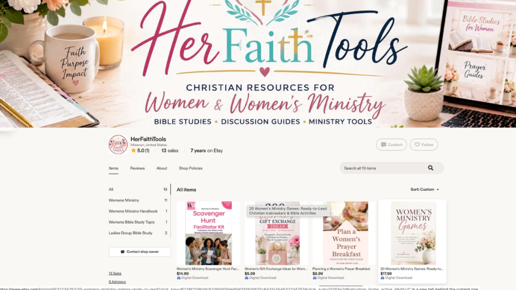 visit my online womens ministry store